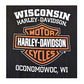 Harley-Davidson Men's Distressed Elongated Bar & Shield Black Tee 30296553 (2XL)