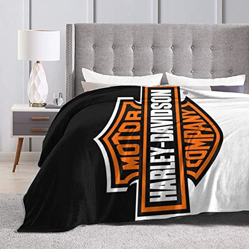 LIFFGOESON Motorcycle Lovers Gifts Throws Blanket Super Soft & Stylish Flannel All-Season Living Room, Bedroom Warm Blanket, Used for Bed, Sofa, Travel, Camping (50x40inch)