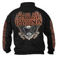 Harley-Davidson Men's Eagle Piston 1/4 Zip Cadet Pullover Sweatshirt, Black (XL)
