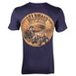 Harley-Davidson Deadwood Men's Bronze Coin Short Sleeve T-Shirt (Large, Navy)