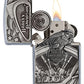 Zippo Harley-Davidson Motor Flag Emblem Street Chrome Pocket Lighter