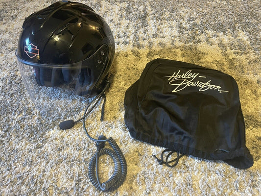 Casco Harley Davidson con microfono y bolsa