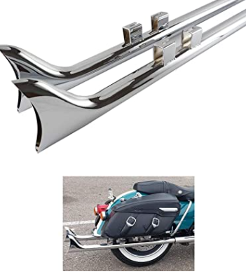 Silenciadores deslizantes de cola de pez de 33" para modelos Harley Touring 95-16, como Road King, Street Glide, Ultra Limited... Chrome
