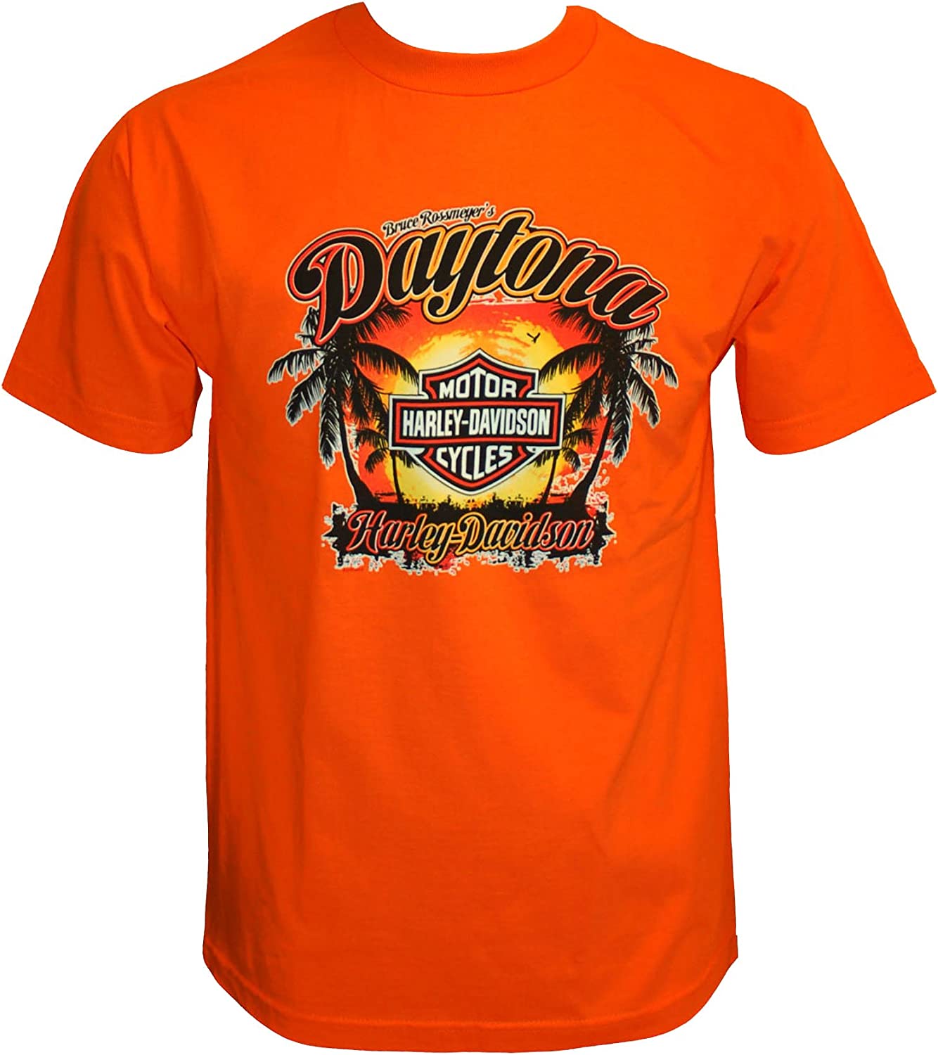 Harley-Davidson Bruce Rossmeyer's Daytona - Camiseta para hombre, color naranja