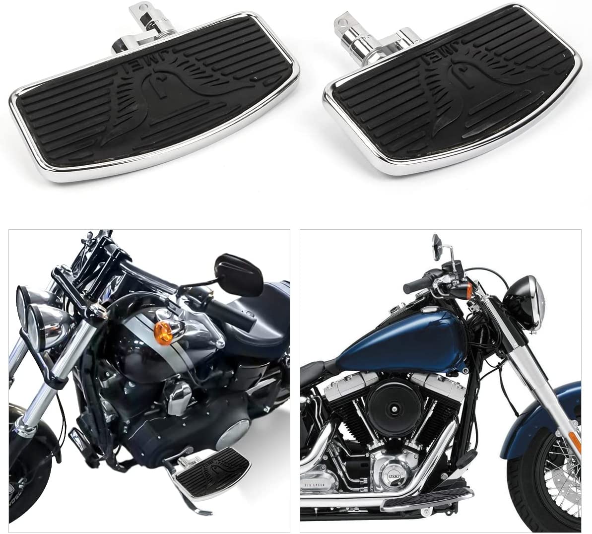 Pedales de estribo delantero o trasero, ajuste para Harley Sportster 883 1200 Wide Glide Low Rider