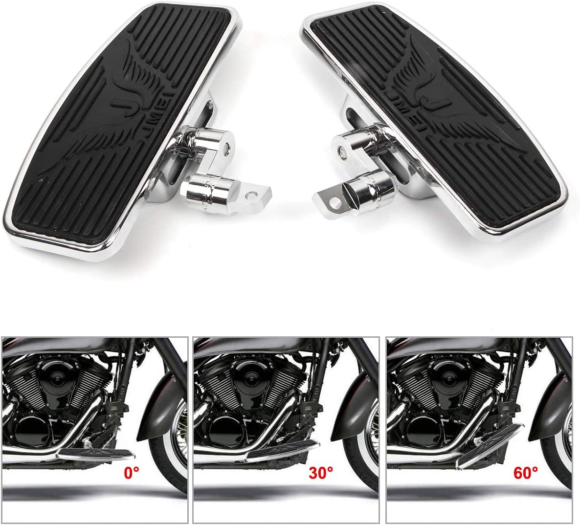 Pedales de estribo delantero o trasero, ajuste para Harley Sportster 883 1200 Wide Glide Low Rider