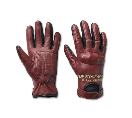 Women's 120th Anniversary Cycle Queen Leather Gloves