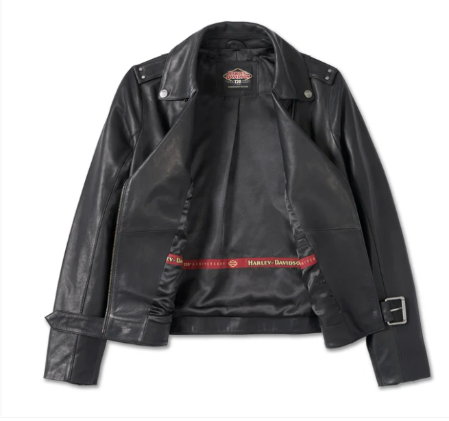 Women's 120th Anniversary D-Pocket Biker Leather Jacket