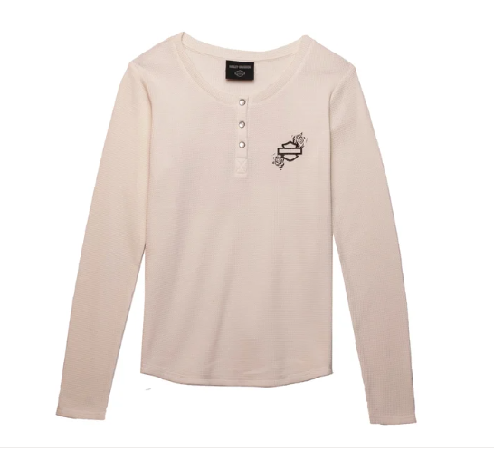 Women's Fireside Roses Thermal Henley