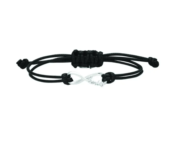 Pulsera Mujer Harley Infinity con Cordón Negro