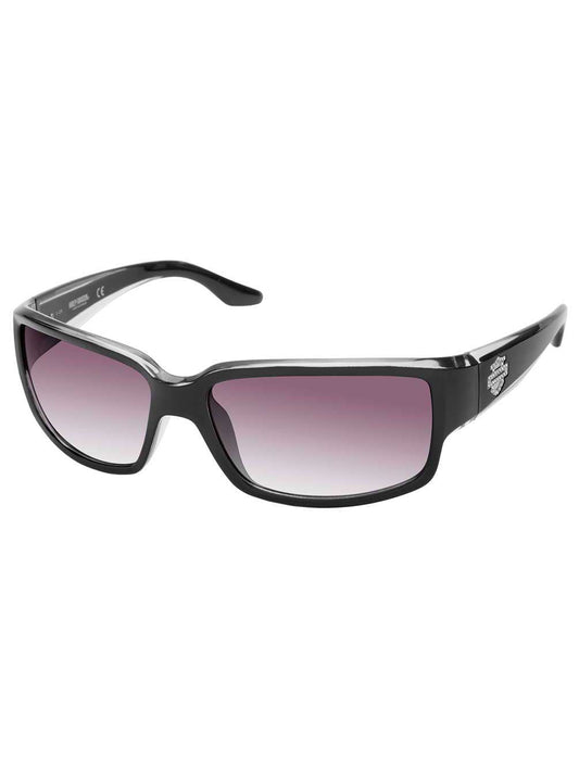 Harley-Davidson Women's Bejeweled B&S Sunglasses, Black Frame & Smoke Lenses, Harley Davidson